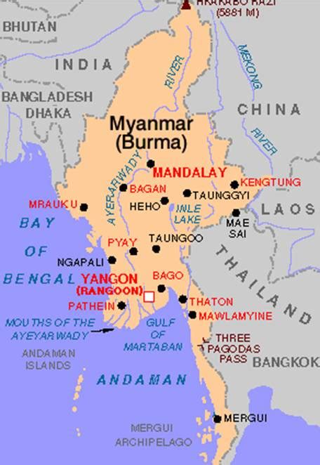 where is yangon located in myanmar|Google Map of Yangon (Rangoon) .